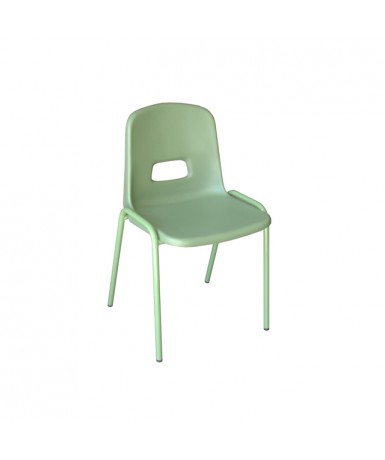 Silla carcasa patas verdes. 32 cm. de alto