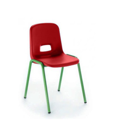 Silla carcasa patas verdes. 26 cm. de alto