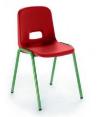 Silla carcasa patas verdes. 26 cm. de alto