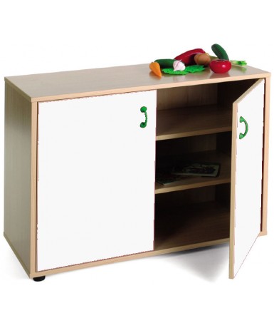 Armario bajo 40x90x76,5 cm : 2 puertas + 3 huecos