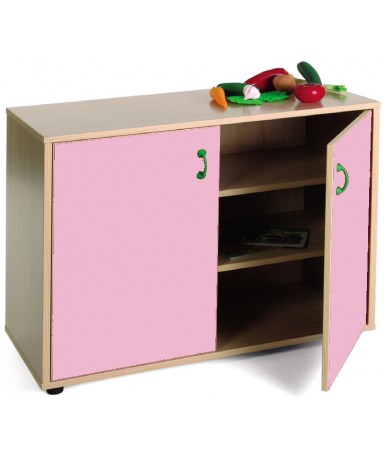 Armario bajo 40x90x76,5 cm : 2 puertas + 3 huecos