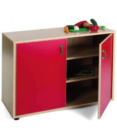 Armario bajo 40x90x76,5 cm : 2 puertas + 3 huecos