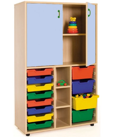 Armario medio gavetero 40x90x147 cm: 2 puertas...