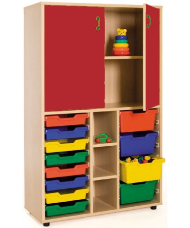 Armario medio gavetero 40x90x147 cm: 2 puertas...