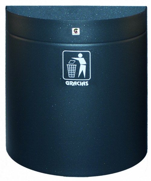 Papeleras metálicas de pared