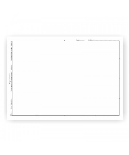 Sobre de láminas recuadro dibujo A4 2