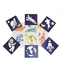 6 Plantillas el espacio de 14 x 15 cm.