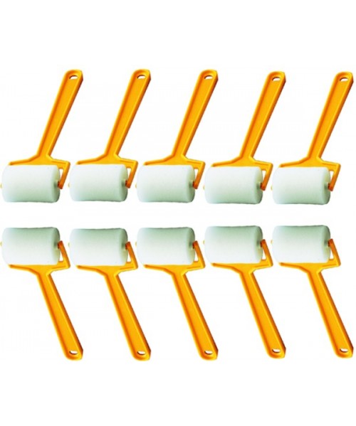 10 Rodillos de espuma con mango largos finos. Faibo