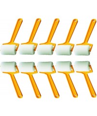 10 Rodillos de espuma con mango largos finos. Faibo