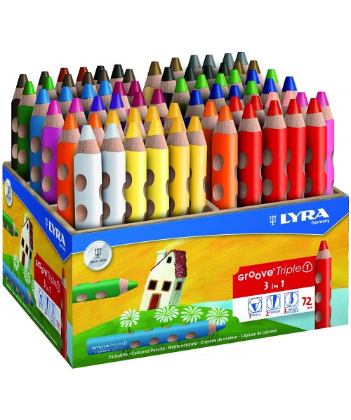 Caja lapicero triple pack lyra groove 72 unds.