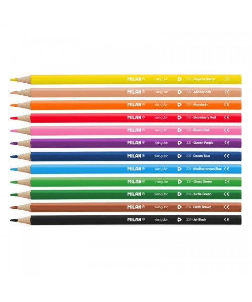 Lapicero milan triangulares