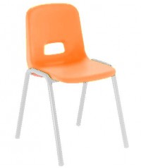 Silla carcasa patas blancas - 32 cm. de alto