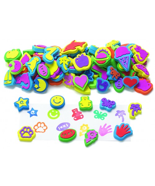 80 Sellos goma eva foam 4 cm 2