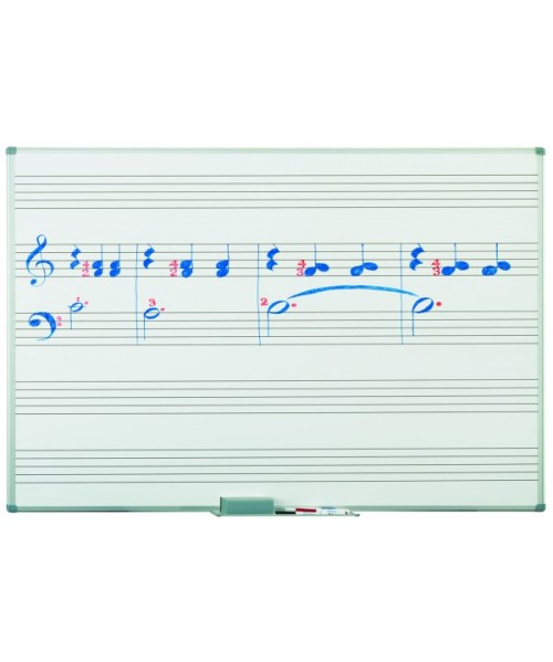 Pizarra 5 pentagramas blanca 122x200 cm. 2