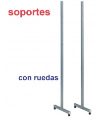 Juego con ruedas y frenos Soportes metálicos para pizarras