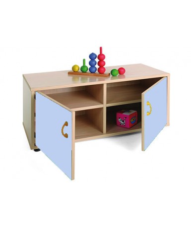 Armario superbajo: 2 puertas + 4 huecos