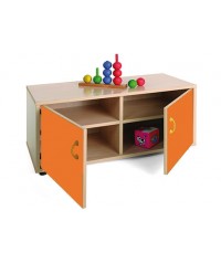 Armario superbajo: 2 puertas + 4 huecos